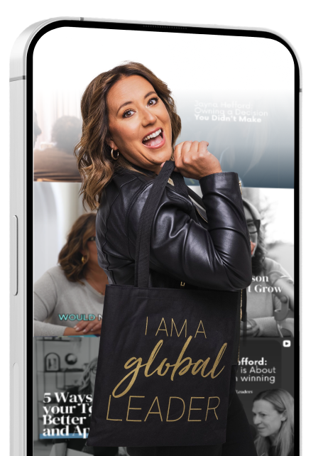 Phone displaying Cloe social content